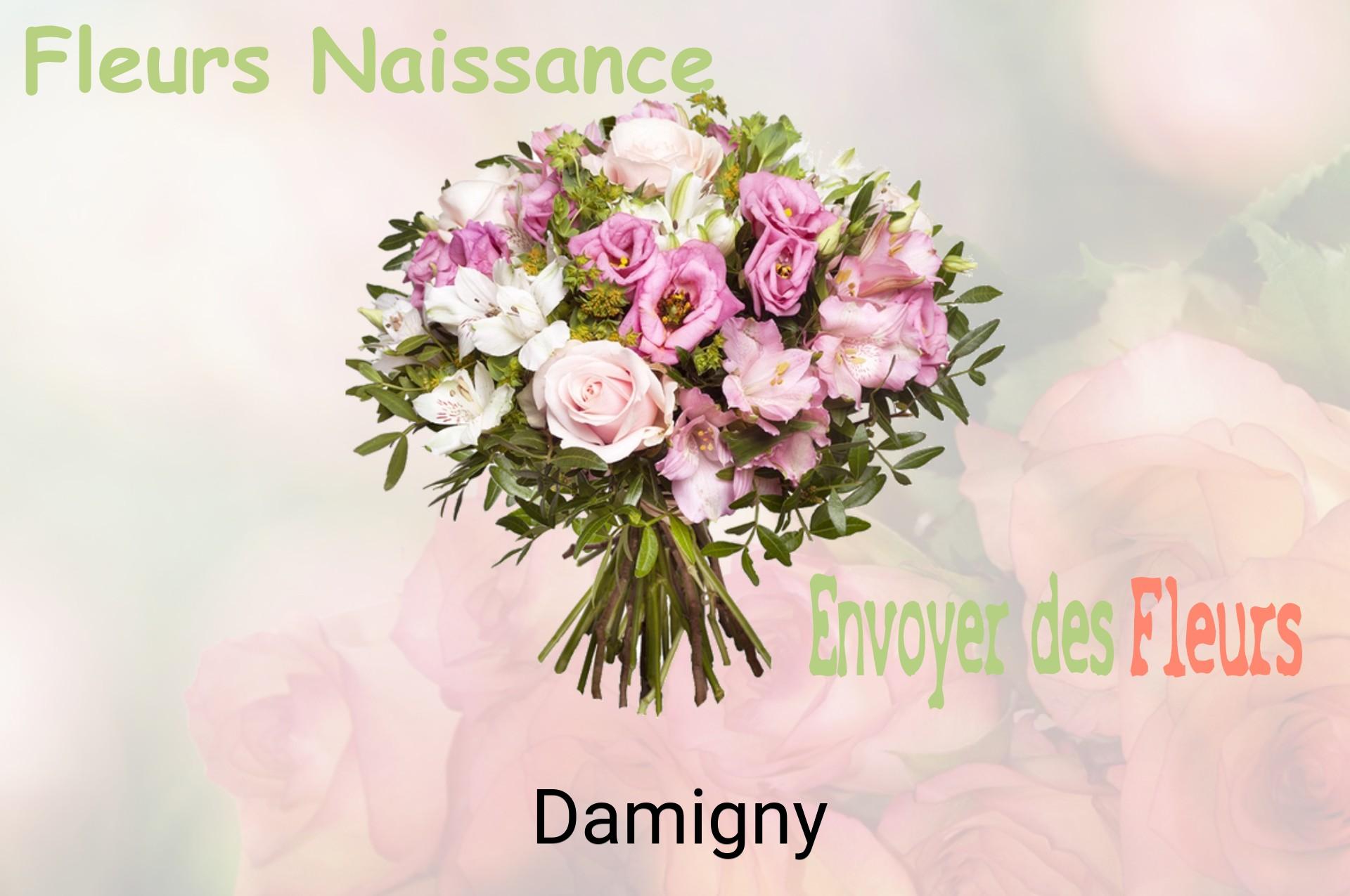 Bouquet de fleurs de naissance livré à Damigny